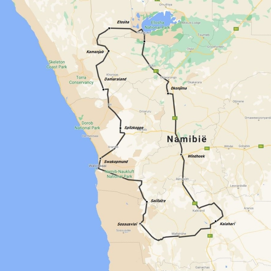 19 Dagen Familiereis Namibie