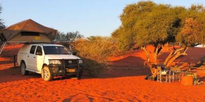 campsite kalahari